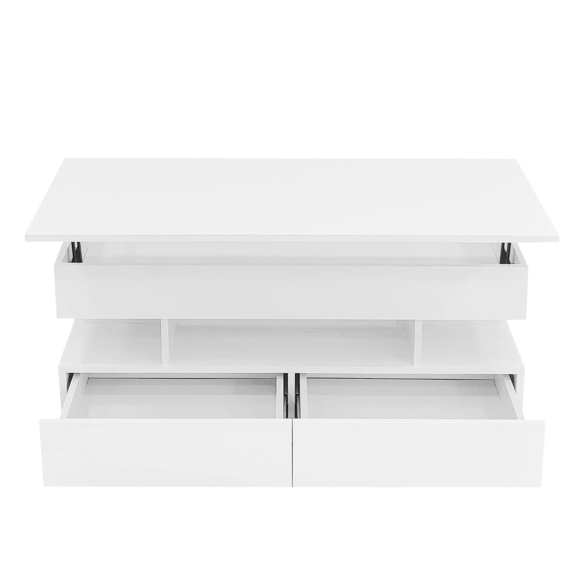 Multi Functional Lift Top Coffee Table With 2 Drawers by HouseOfZazla