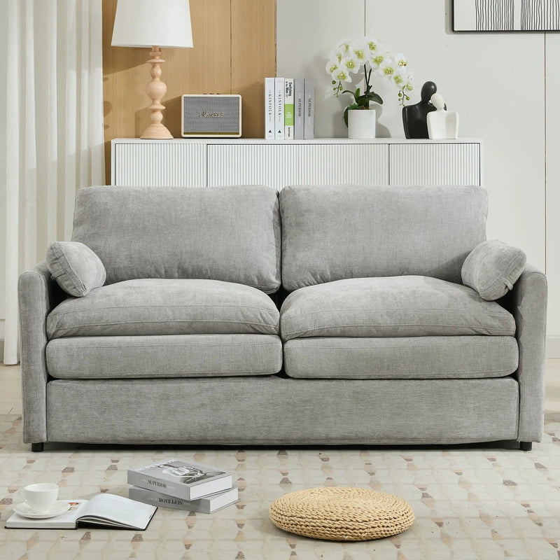 Cozy Upholstered Cushion Loveseat Sofa For Living Room by HouseOfZazla