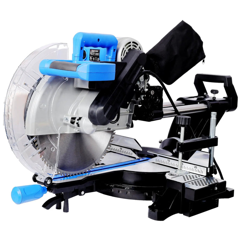 12 Inch Dual Bevel Sliding Miter Saw with Laser Guide by HouseOfZazla