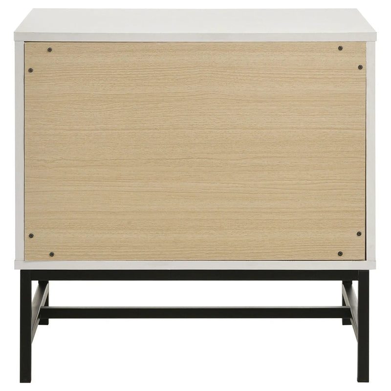 Sonora 2-drawer Nightstand Bedside Table White by Unique Piece Furniture