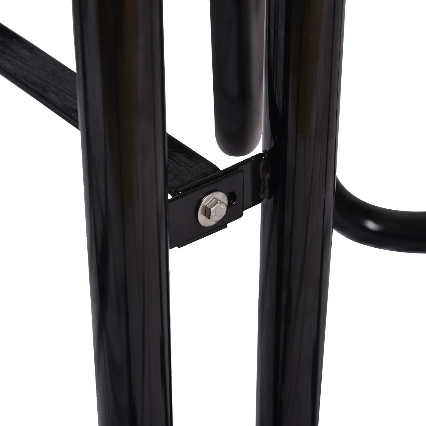 Round Outdoor Steel Picnic Table With Umbrella Pole by Unique Piece Furniture