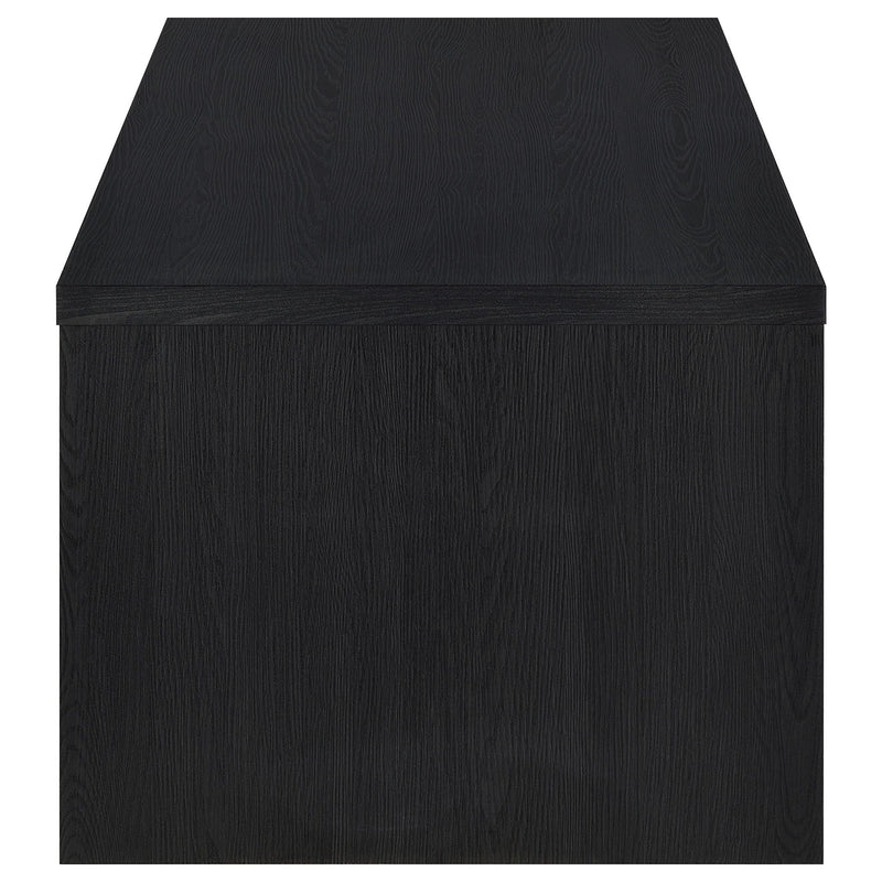 Canyon - Lift Top Table With Dual Drawers Storage Solution - Black