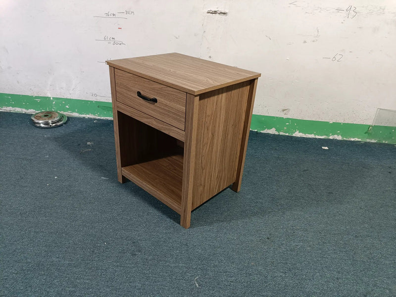 Wood Nightstand with Drawer and Open Shelf by HouseOfZazla