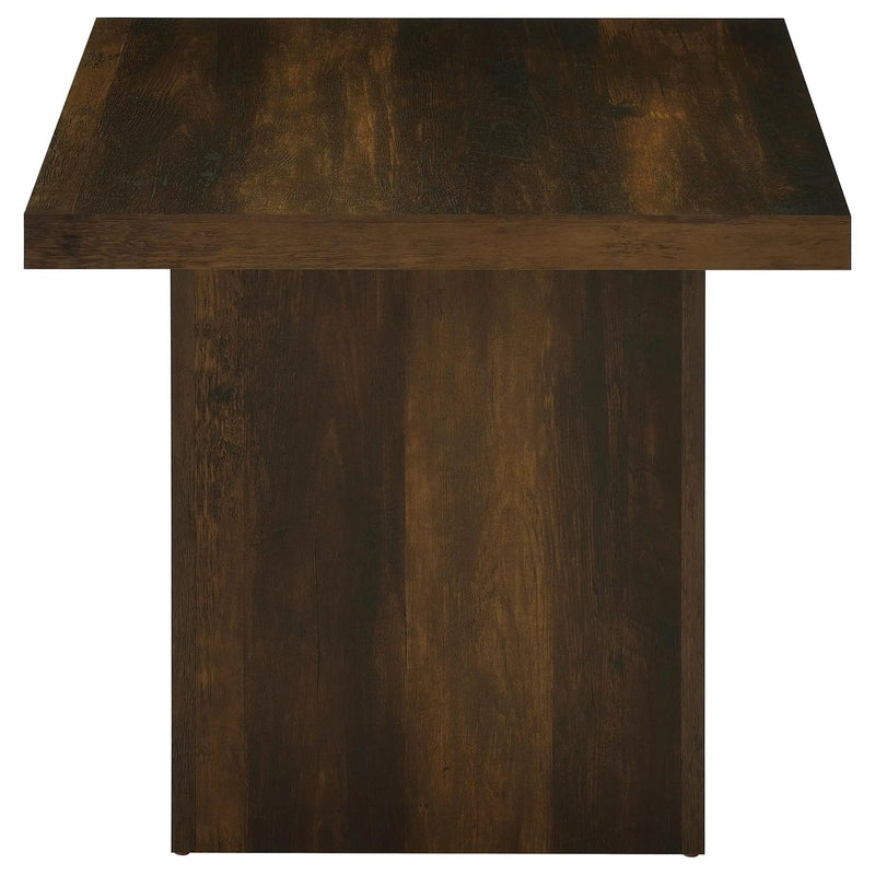 Devar 3-piece Square Coffee and End Table Set Dark Pine by Unique Piece Furniture