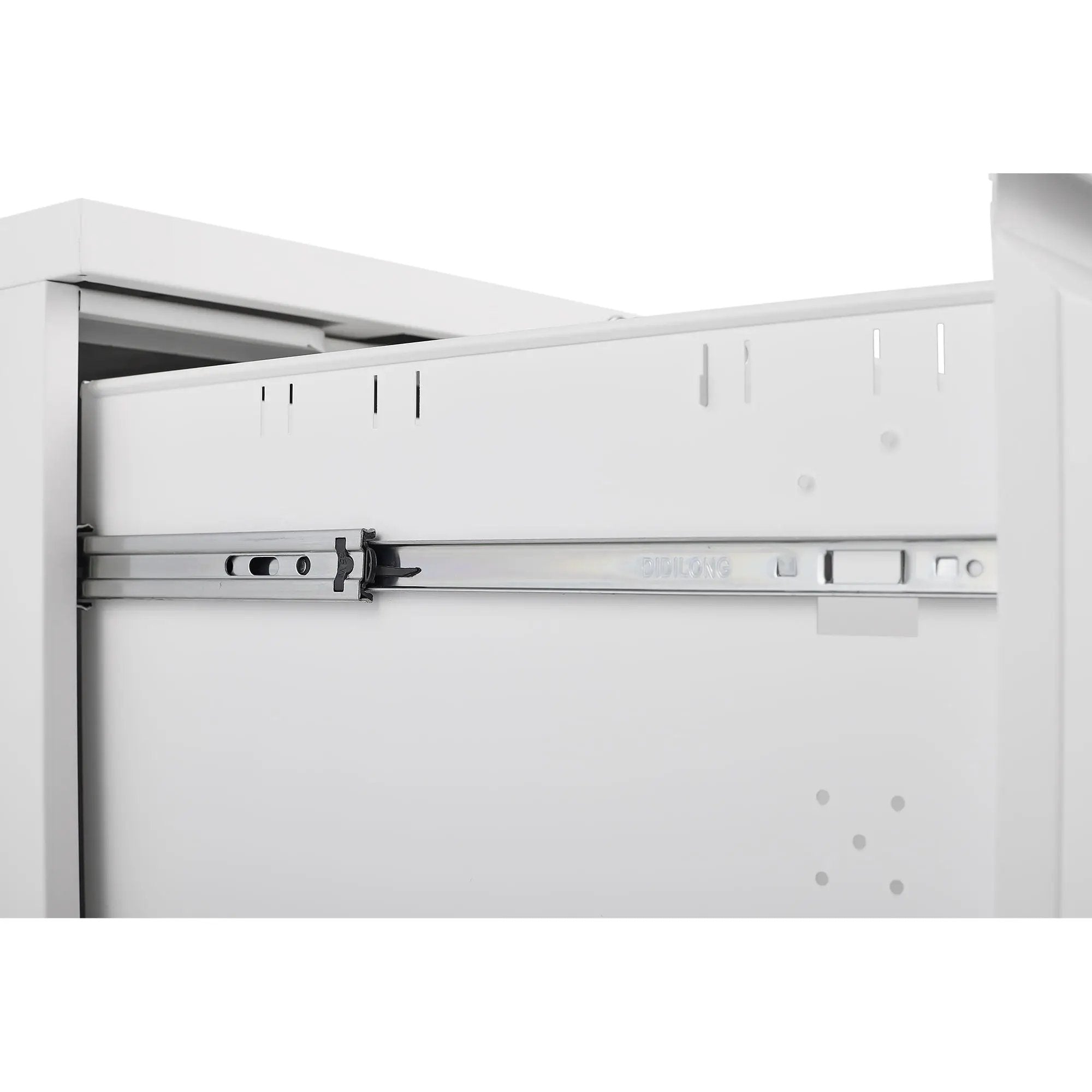 2 Drawer File Cabinet With Lock, Metal Under Desk Rolling Filing Cabinet Fits Letter / Legal / A4 Size For Home Office, Mobile Filing Cabinet by HouseOfZazla