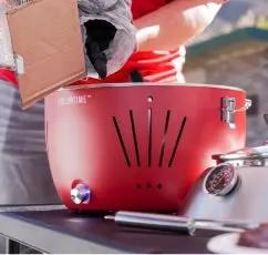 Grill Time Tailgater GTX Portable Charcoal Grill with Glass Hood Perfect for Camping Accessories by Outdoor Solar Outlet