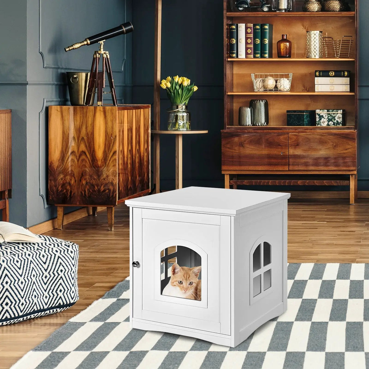 Side Table Nightstand Decorative Cat House, photo 15 of 16