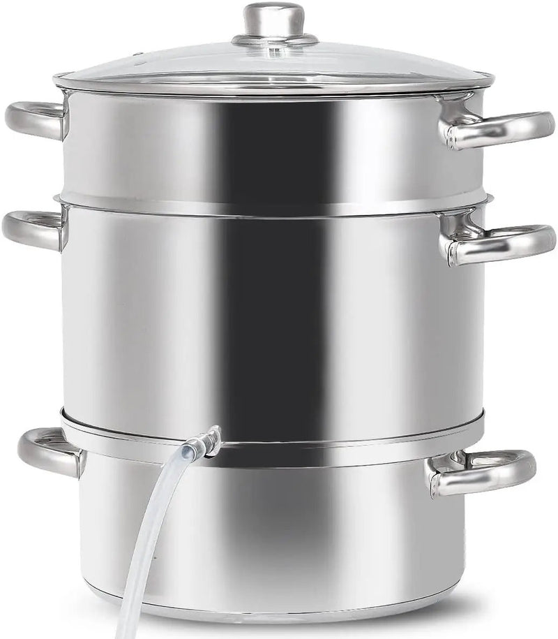 11-Quart Stainless Steel Fruit Juicer Steamer by DirectDeals
