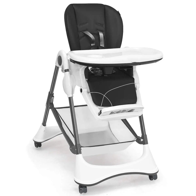 A-Shaped High Chair with 4 Lockable Wheels by DirectDeals