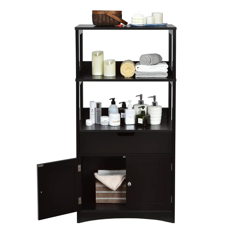 Bathroom Storage Cabinet with Drawer and Shelf Floor Cabinet by DirectDeals