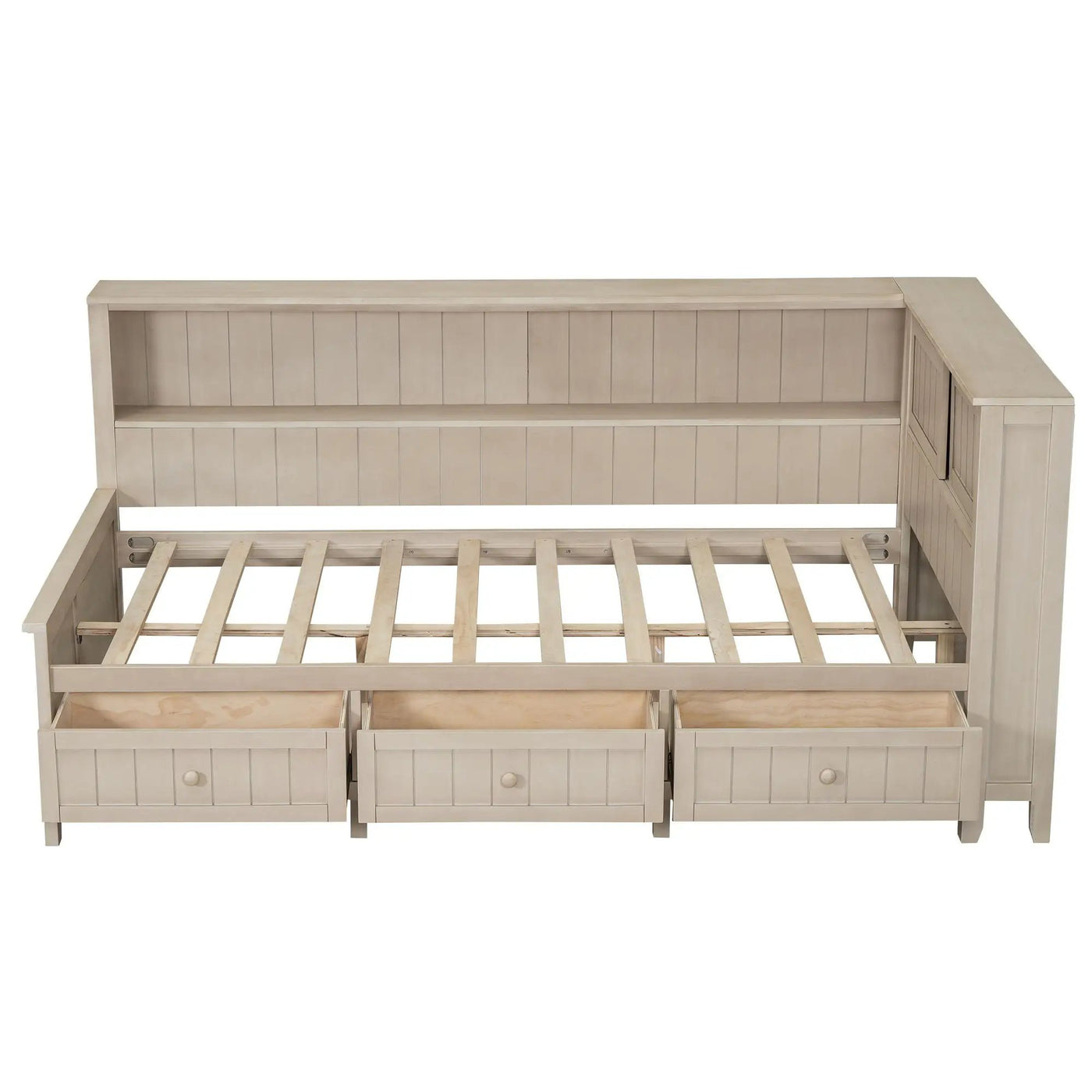 Daybed With Storage Shelves And 3 Drawers by HouseOfZazla