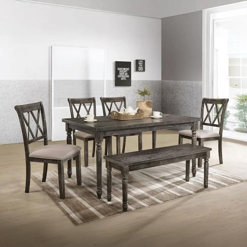 Claudia II - Dining Table - Weathered Gray by Unique Piece Furniture