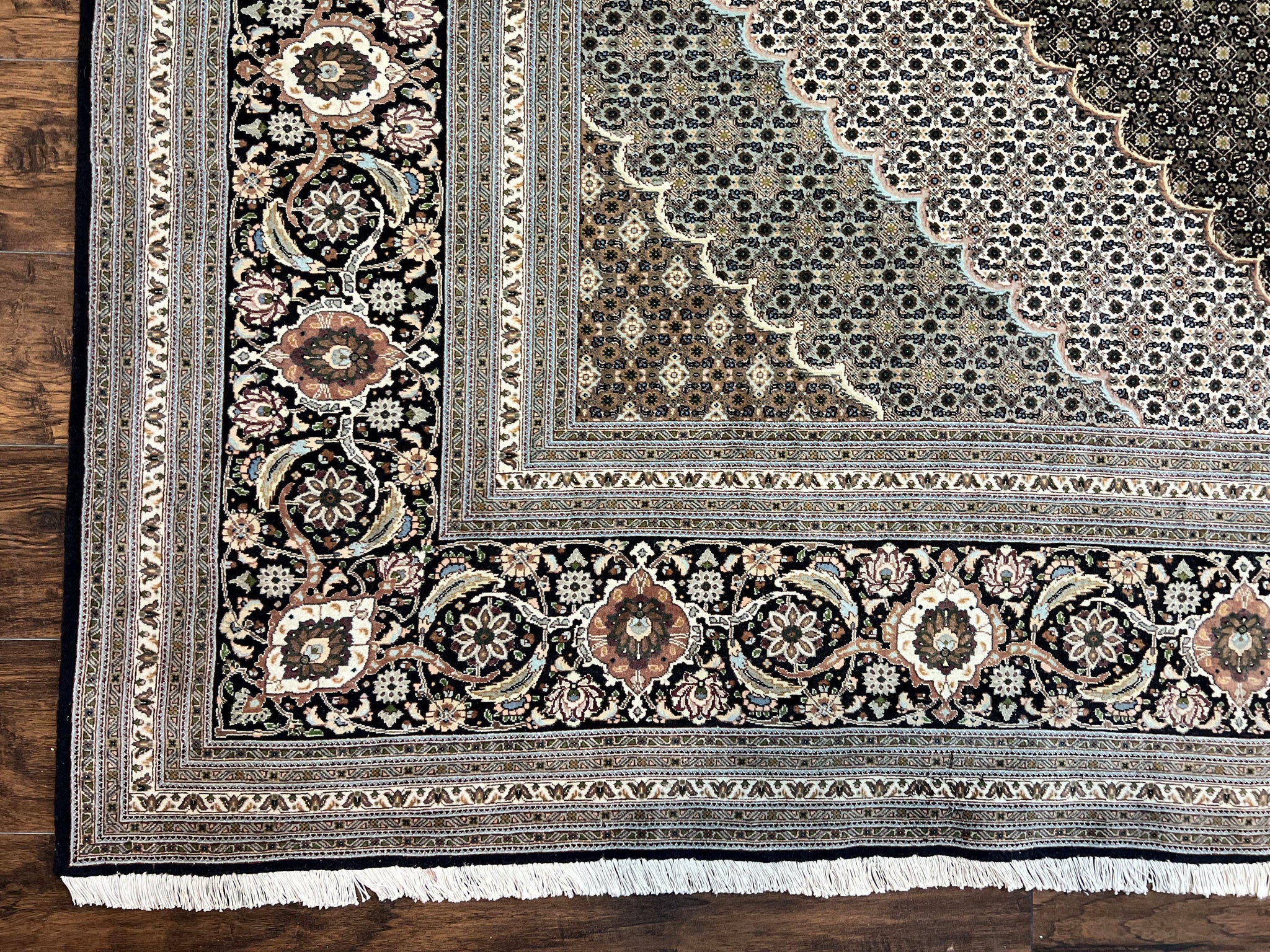Exquisite Persian Tabriz Rug - 10x13, 400 KPSI, Herati Pattern by Jewel Rugs
