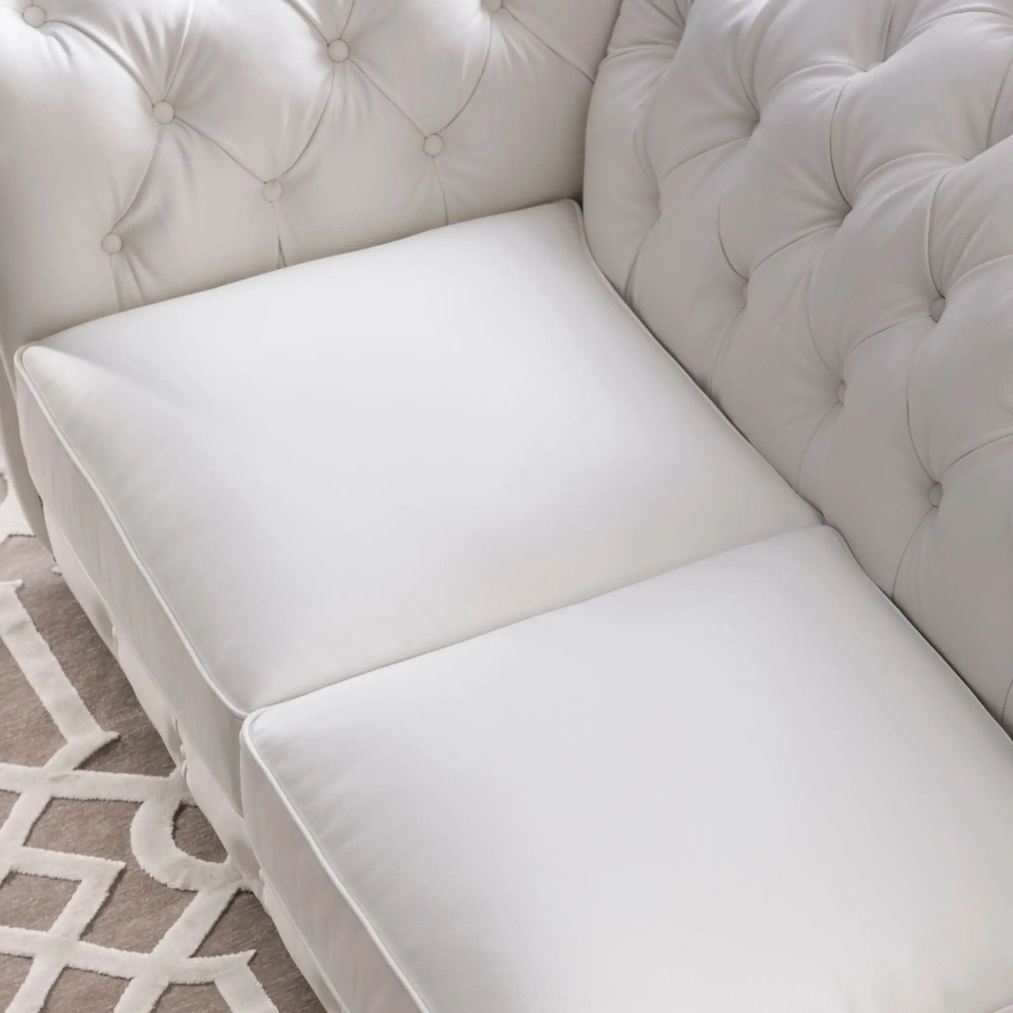 Traditional Tufted Chesterfield Nailhead Sofa by Unique Piece Furniture