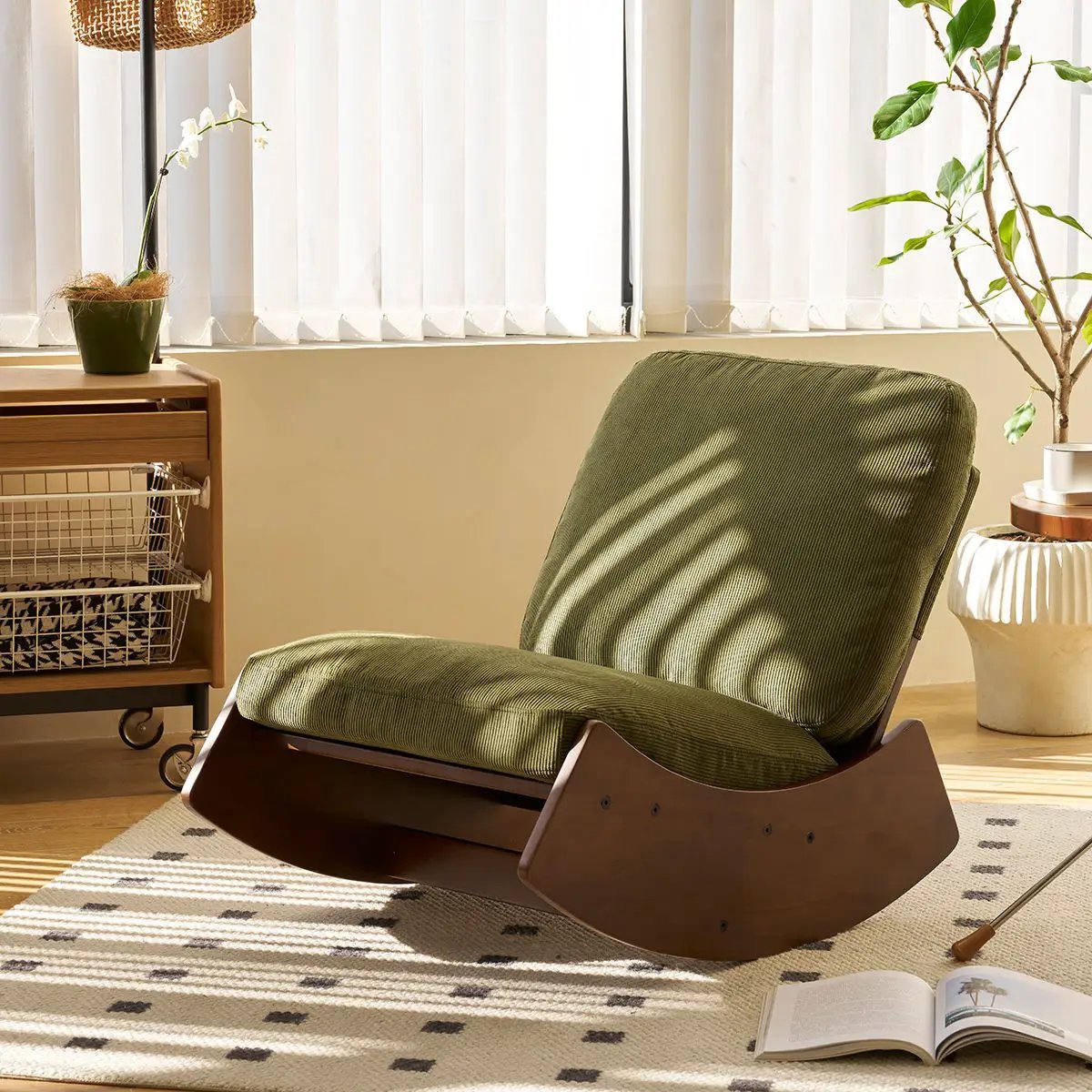Comfortable High-Quality Upholstery Glider Rocking Chair by Unique Piece Furniture