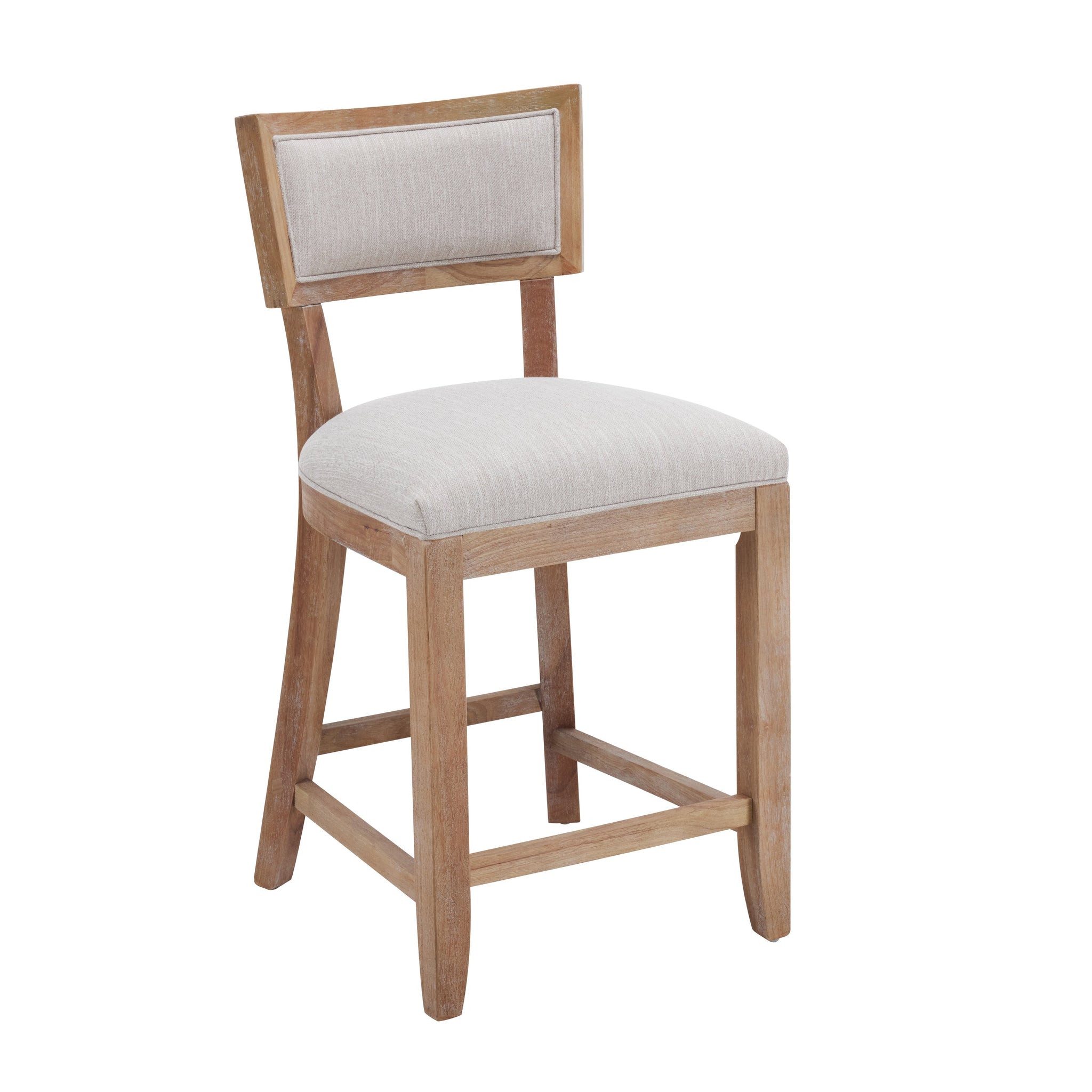26.5" Upholstered Counter Stools Set of 2 with Comfy Back by HouseOfZazla