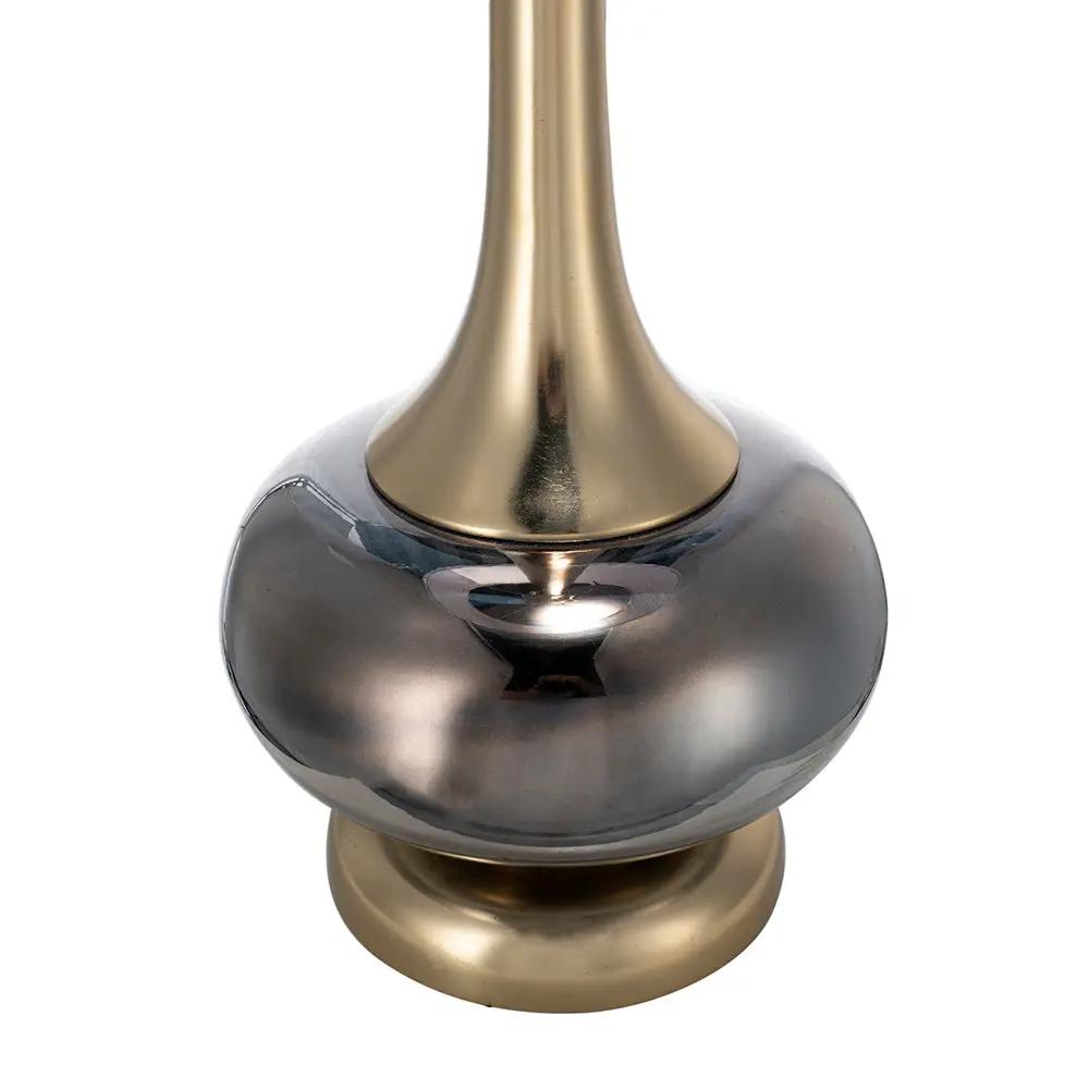 D15x29 Table Lamp with Glass Drum Shade by HouseOfZazla