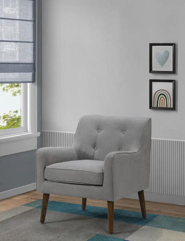 Ryder - Mid Century Modern Woven Fabric Tufted Armchair by Unique Piece Furniture