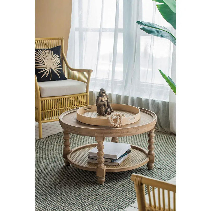 Round 2 Tiered Side Tabel, End Tabel For Lving Room Bedroom Entryway by Unique Piece Furniture