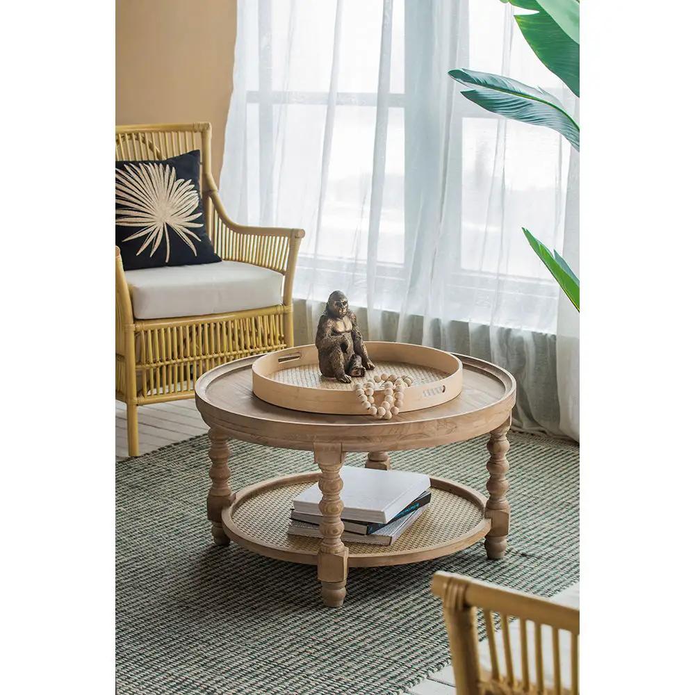 Round 2 Tiered Side Tabel, End Tabel For Lving Room Bedroom Entryway by Unique Piece Furniture