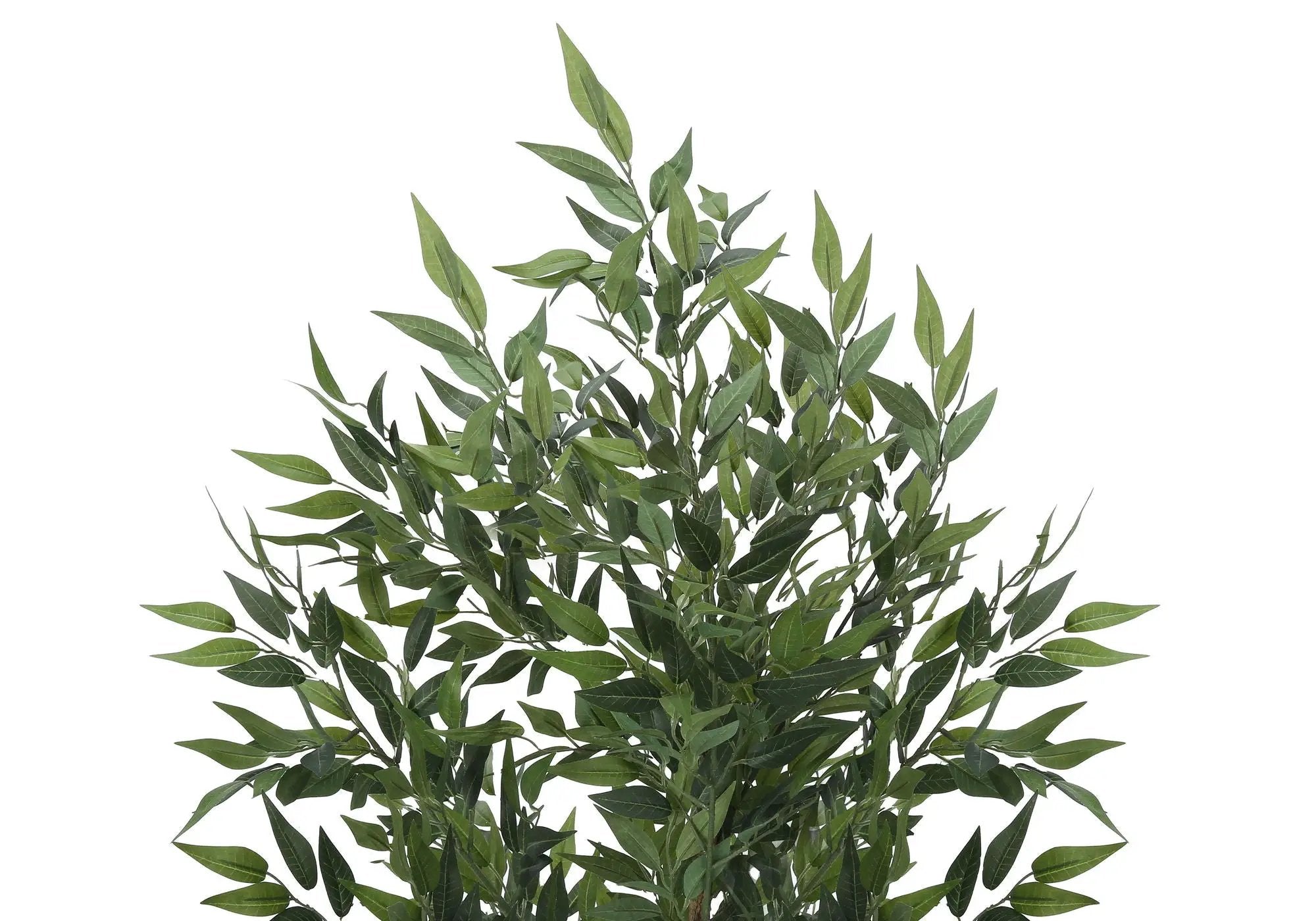 47" Tall, Artificial Plant, Acacia Tree, Indoor, Faux, Fake, Floor, Greenery, Potted, Silk, Decorative - Green / Black by Unique Piece Furniture