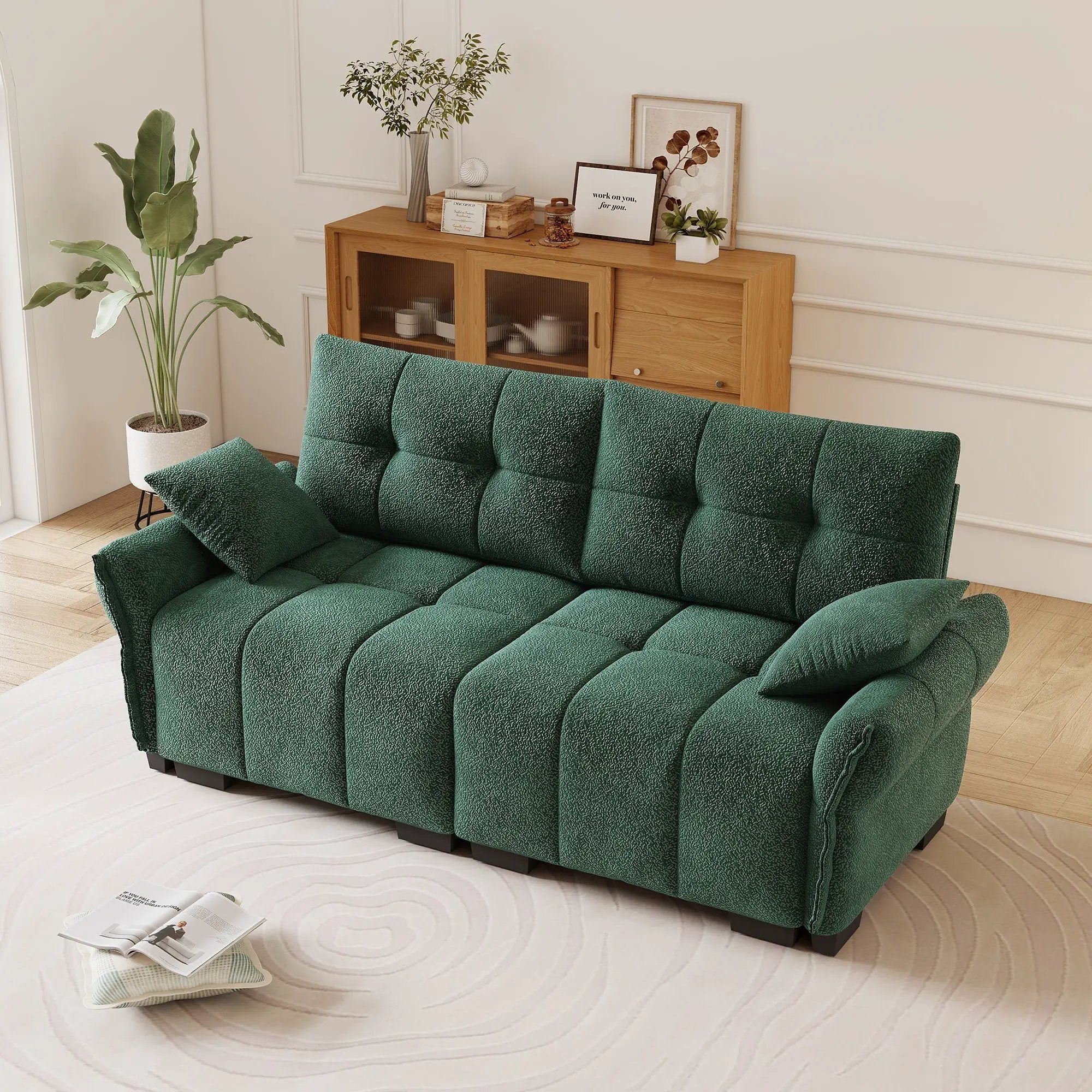 Premium Two-Seater Sofa - Ergonomic Design by HouseOfZazla