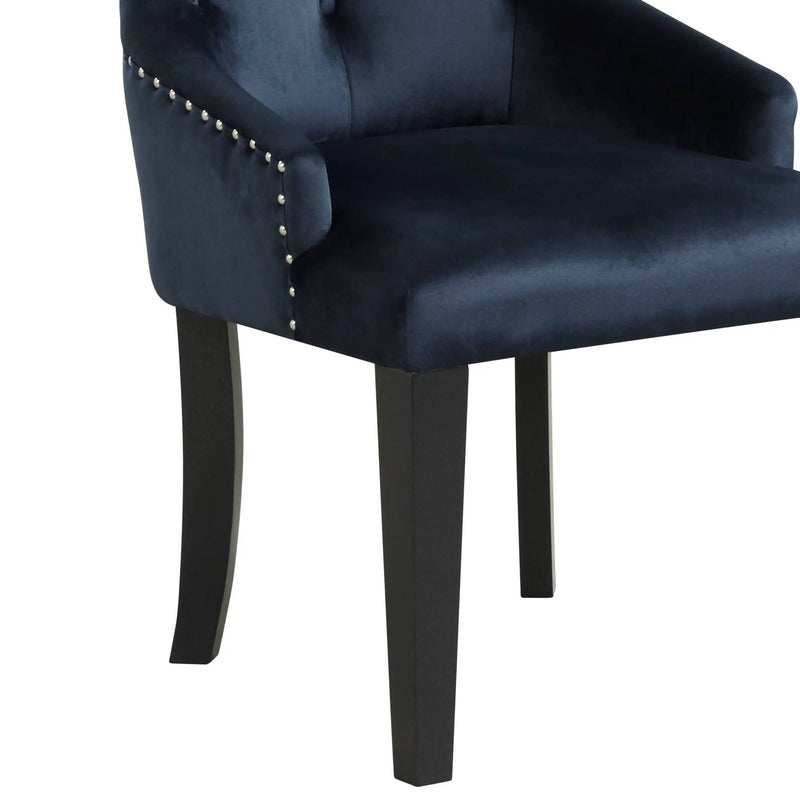 Varian II - Side Chair - Dark Navy by Unique Piece Furniture