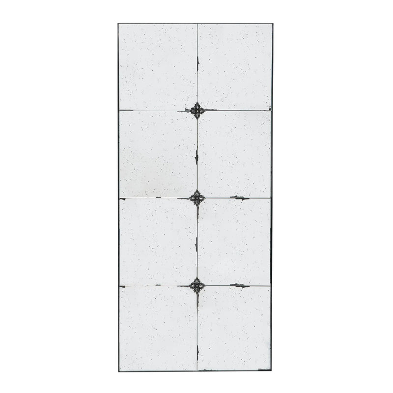 Traditional Decor Style Antique Glass Panel Mirror, Wall Mirror For Bathroom Entryway Console Lean Against Wall by HouseOfZazla