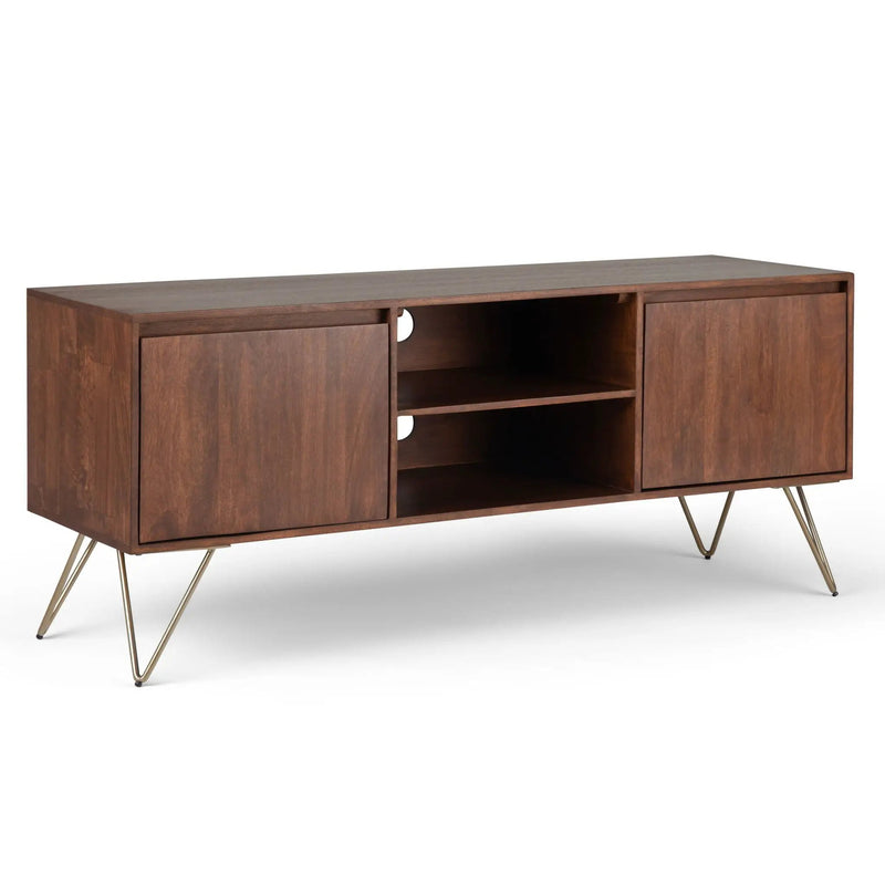 Hunter - TV Media Stand - Umber Brown Stain by HouseOfZazla