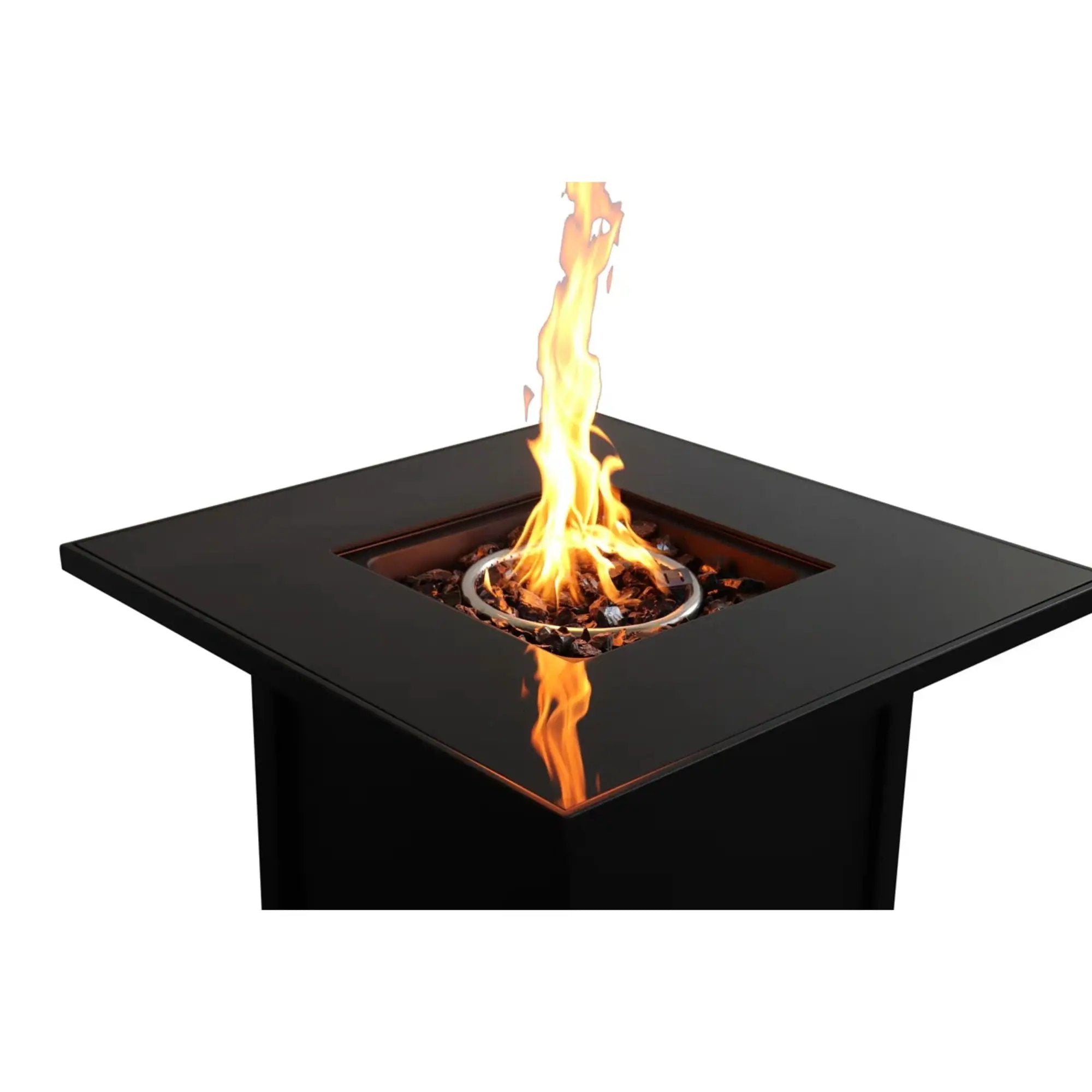 Outdoor Fire Pit For Outdoor Home Garden, Backyard Fireplace - Black by Unique Piece Furniture