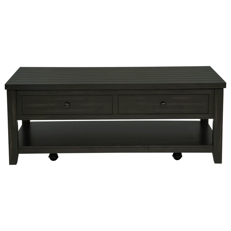 Payne 48-inch Mobile Lift Top Coffee Table Distressed Java by Unique Piece Furniture