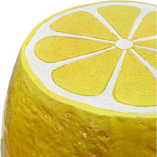 Yellow Lemon Fruit Stool by HouseOfZazla
