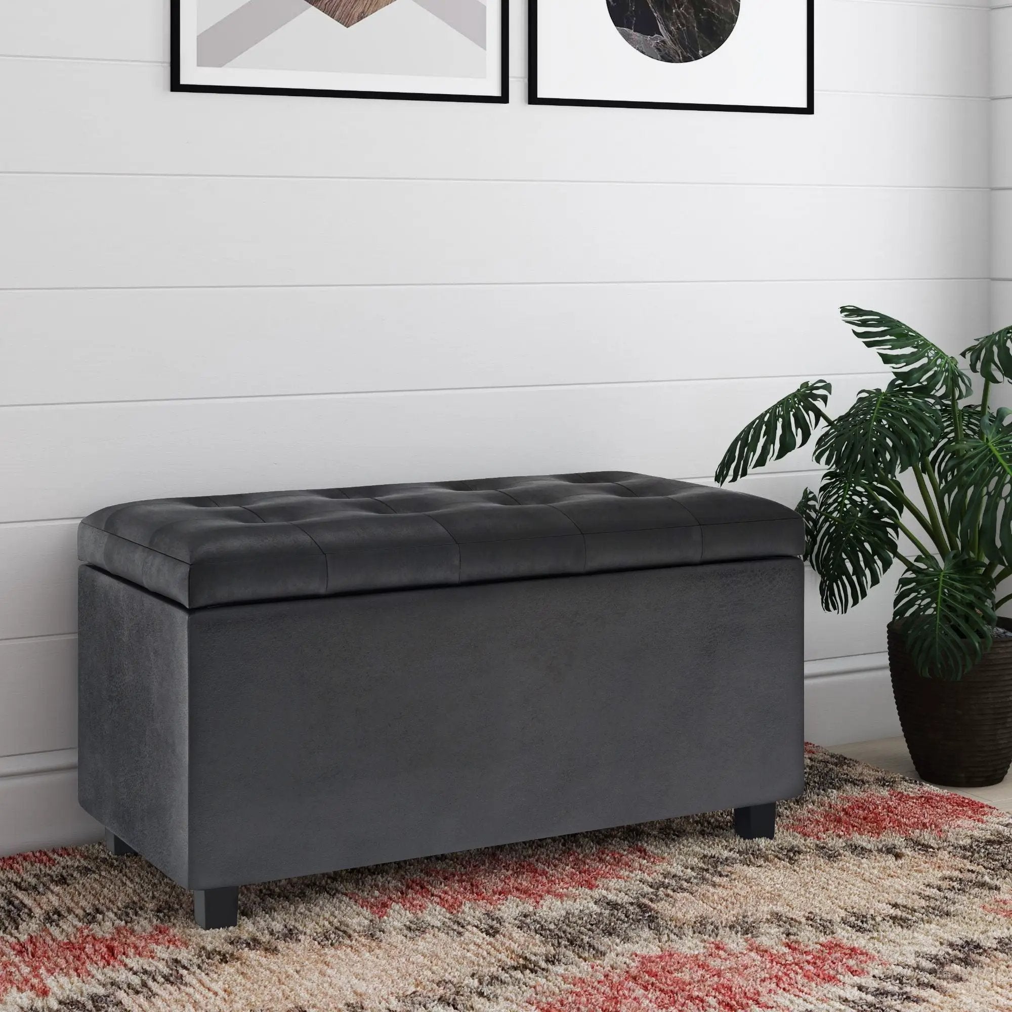 Cosmopolitan - Upholstered Storage Ottoman by Unique Piece Furniture