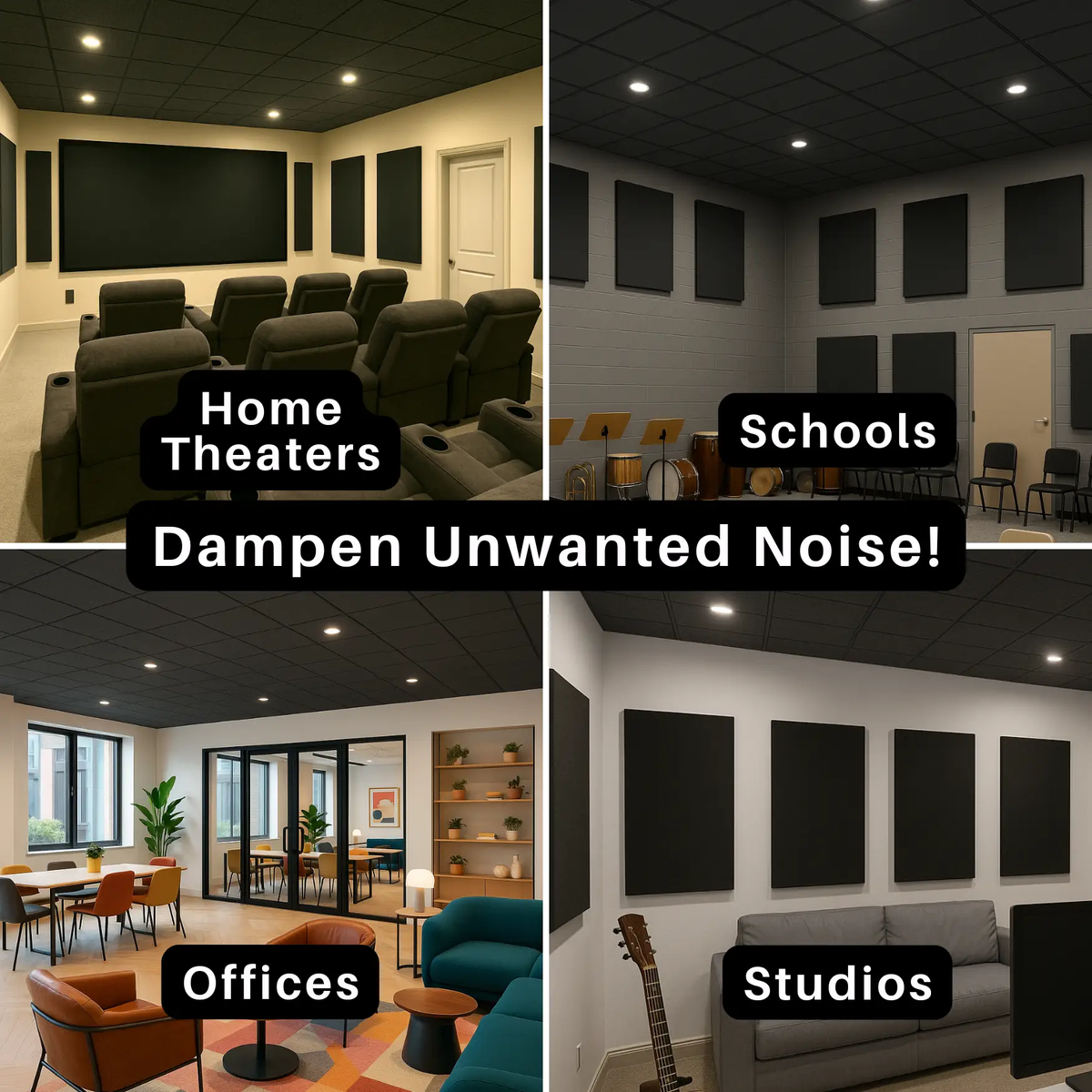 Acoustic Foam Drop Ceiling Tiles, photo 3 of 5