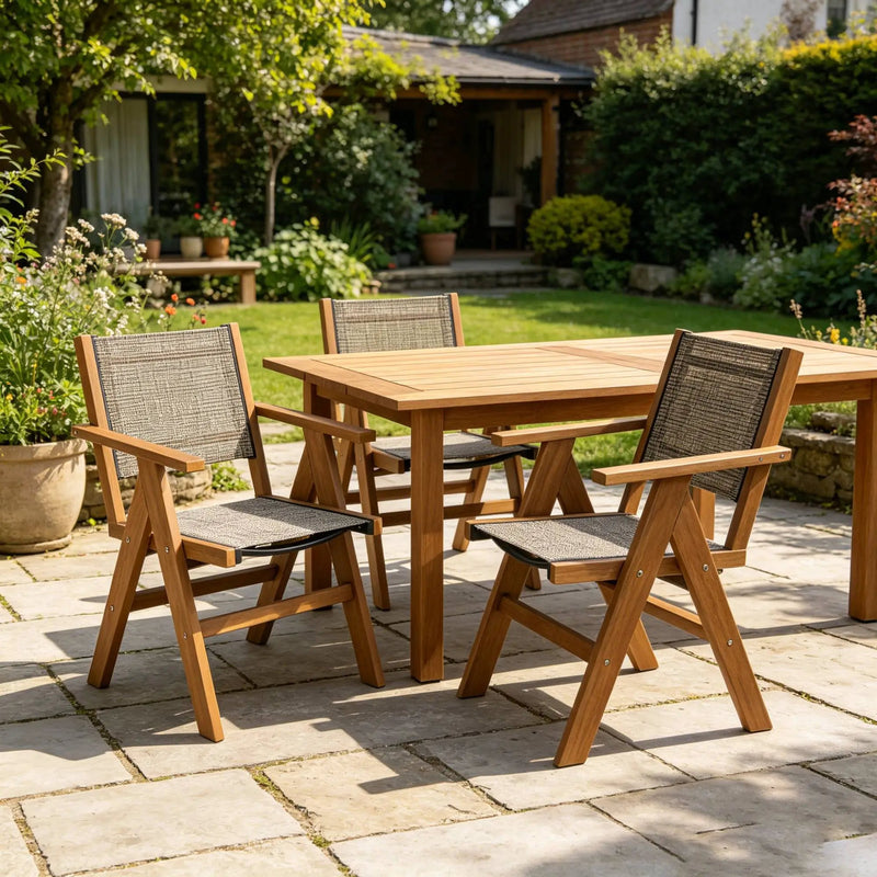 2 Piece HIPS Outdoor Dining Chair Perfect For Patio Meal Togethers & Garden Brunch Relaxation Moments by HouseOfZazla