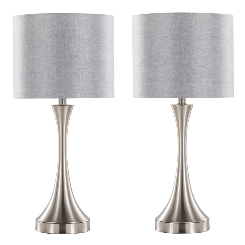 Lenuxe - Contemporary Table Lamp Built In USB Port (Set of 2) by HouseOfZazla