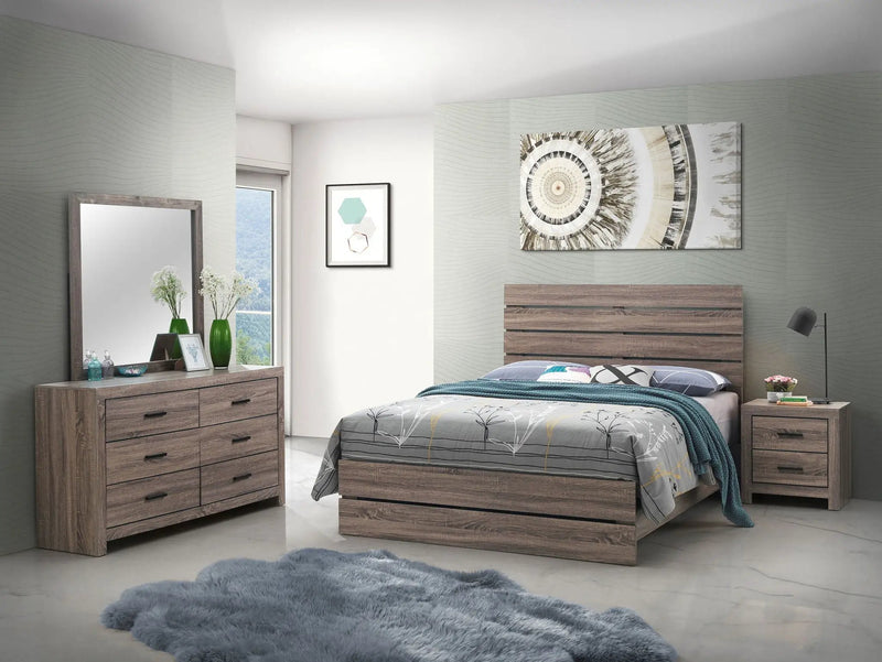Brantford 4-piece Queen Bedroom Set Barrel Oak by Unique Piece Furniture