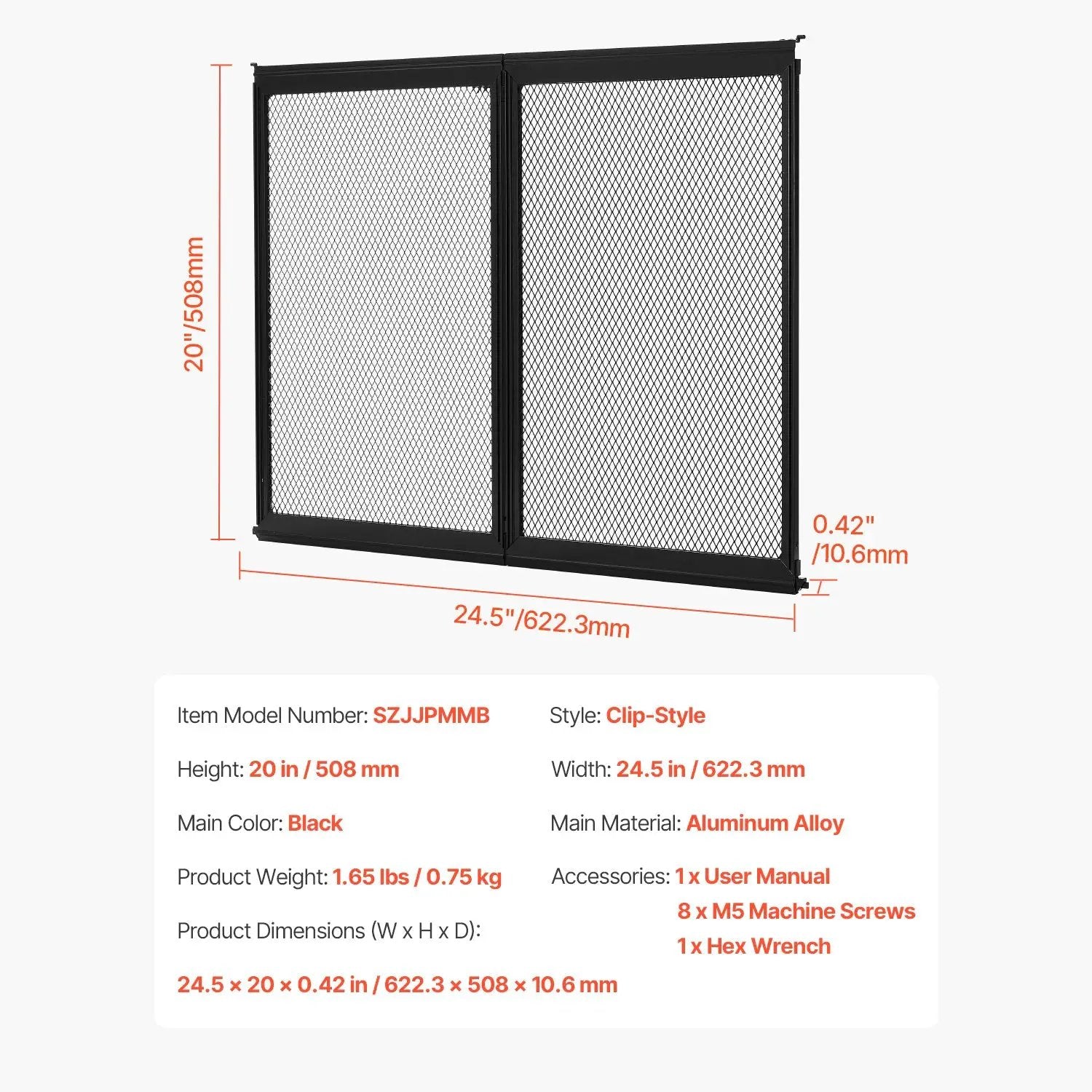 RV Screen Door Protector 24.5 x 20 Inch by HouseOfZazla