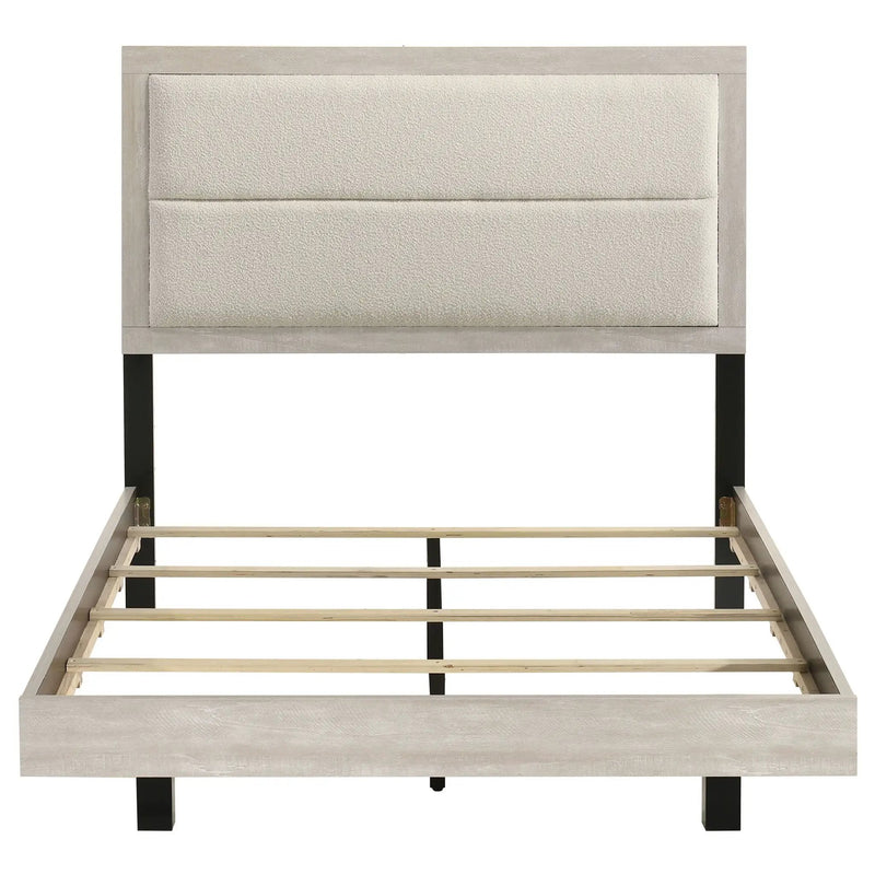 Trenton 54-inch Wood Full Panel Bed Rustic Cream by Unique Piece Furniture