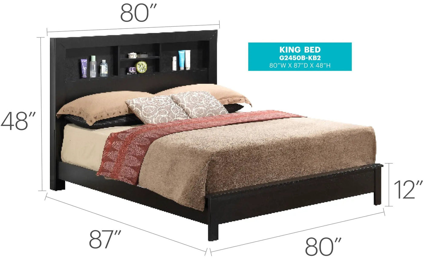Bed With Transitional Design Stylish by HouseOfZazla