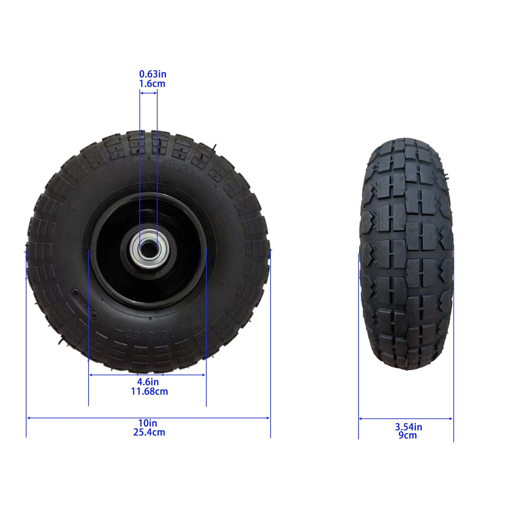 Air Wheels 410/3.50-4 10 Inches by HouseOfZazla