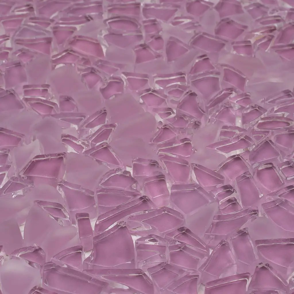Orchid Pink 11x11 Glossy Matte Multi-shaped Glass Mosaic Tile (5 pack, 4.36 sq ft/case) by Apollo Tile