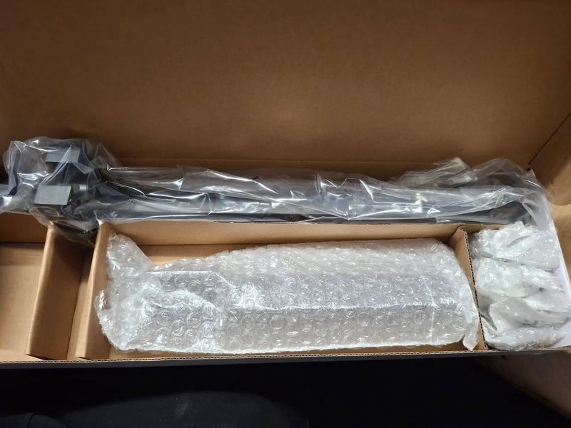 Open Box Delta 1-Spray Patterns 1.75 GPM 1.38 in. Wall Mount Handheld Shower Head with H2Okinetic in Matte Black by Selzalot