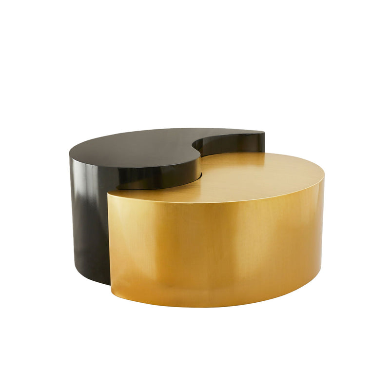 Ying Yang - Coffee Table - Gold / Black by HouseOfZazla