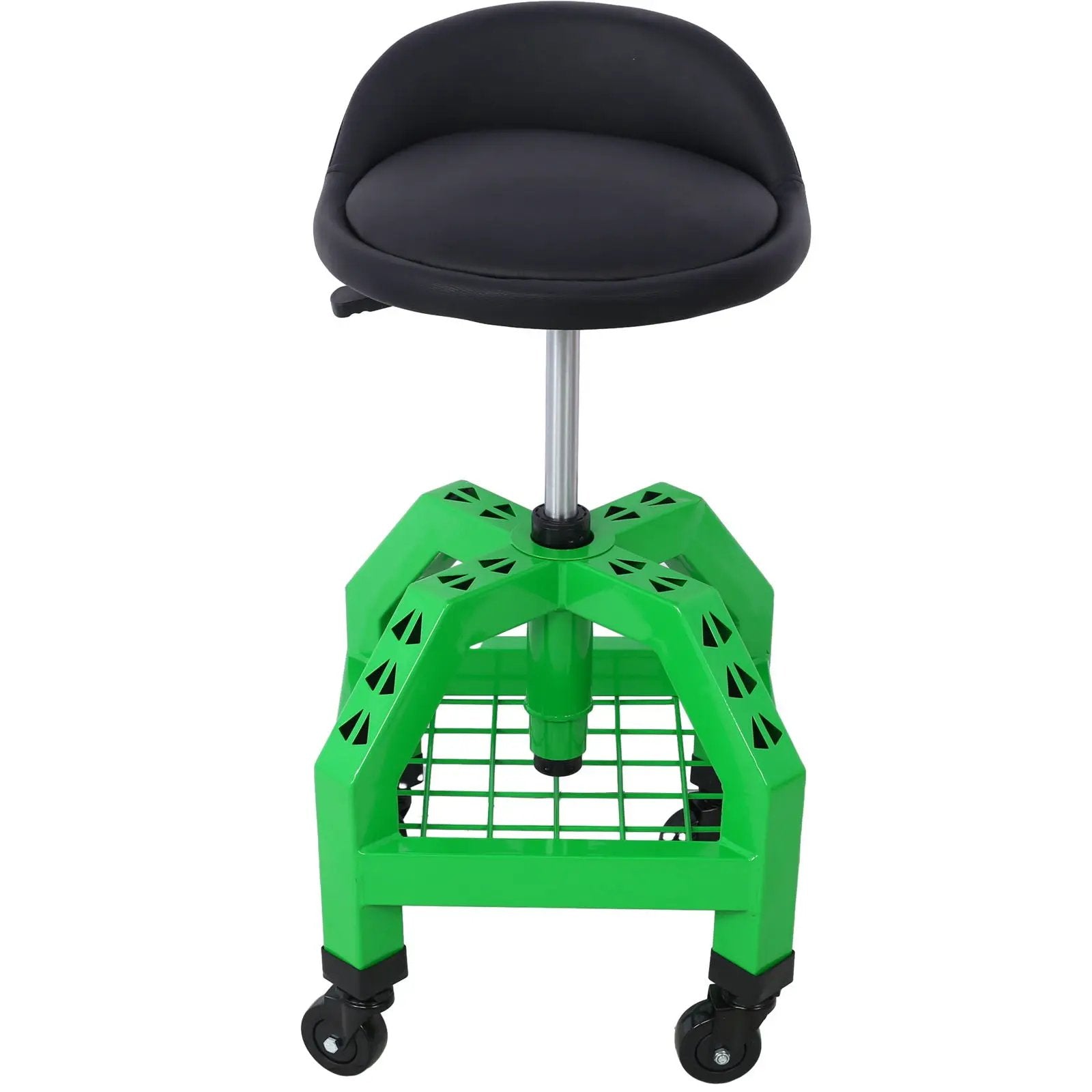 Pneumatic 360 Degree Swivel Stool, Mechanics Rolling Creeper Seat, Heavy Duty Rolling Mechanics Stool, Shop Stool With Casters by HouseOfZazla