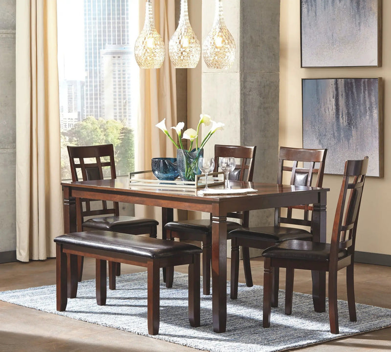Bennox - Dining Room Table Set (Set of 6) - Brown by Unique Piece Furniture