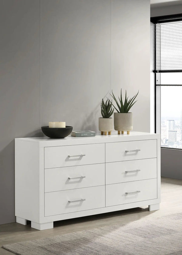 Jessica 6-drawer Dresser Snow White, photo 2 of 7