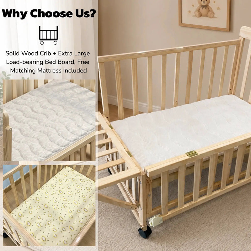 Solid Wood Baby Bassinet by HouseOfZazla