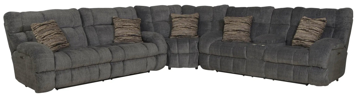 Ashland - Reclining Sectional With 4 Lay Flat Reclining Seats by Unique Piece Furniture