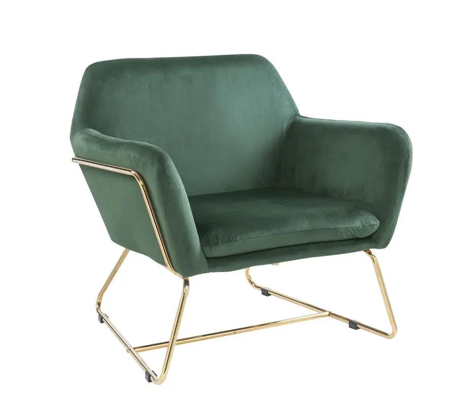 Keira - Accent Chair With Metal Base by HouseOfZazla